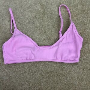 PacSun Eco Pink Madi Binded Ribbed Bralette Bikini Top